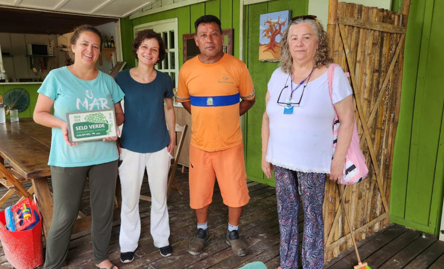 Mais seis estabelecimentos da Ilha do Mel recebem Selo Verde de proteção ao meio ambiente