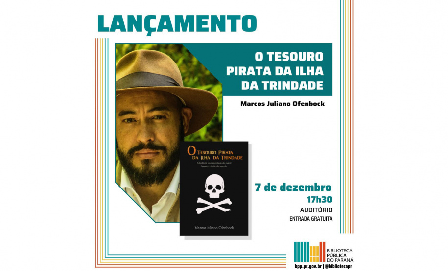Livro sobre pirata que viveu em Curitiba é lançado na Biblioteca Pública
