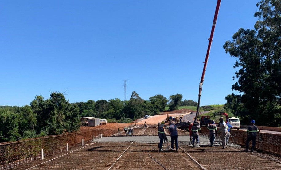 Duplicação do Contorno Oeste de Cascavel chega a 78% das obras executadas