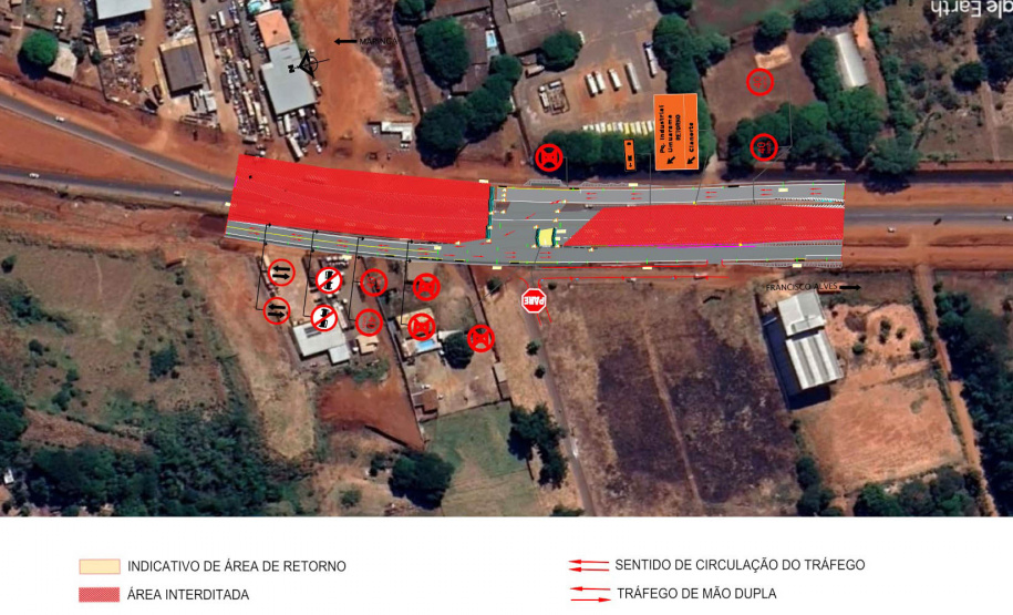 Duplicação em Umuarama terá dois novos bloqueios a partir de sexta -