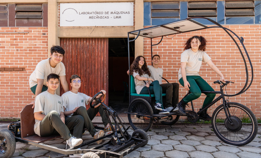 Alunos da rede estadual estudam e promovem melhorias em veículos elétricos