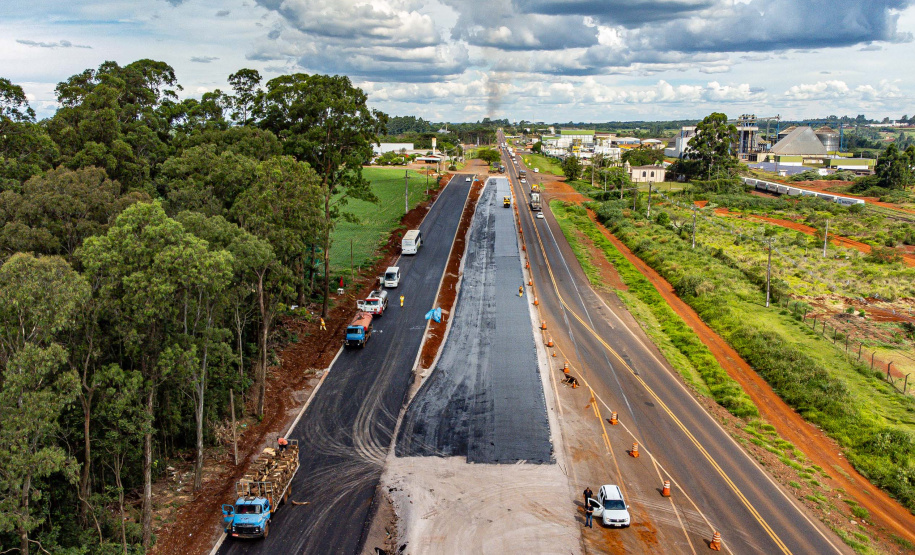Cascavel, 29 de novembro de 2022 - Obras de duplicação da BR 277