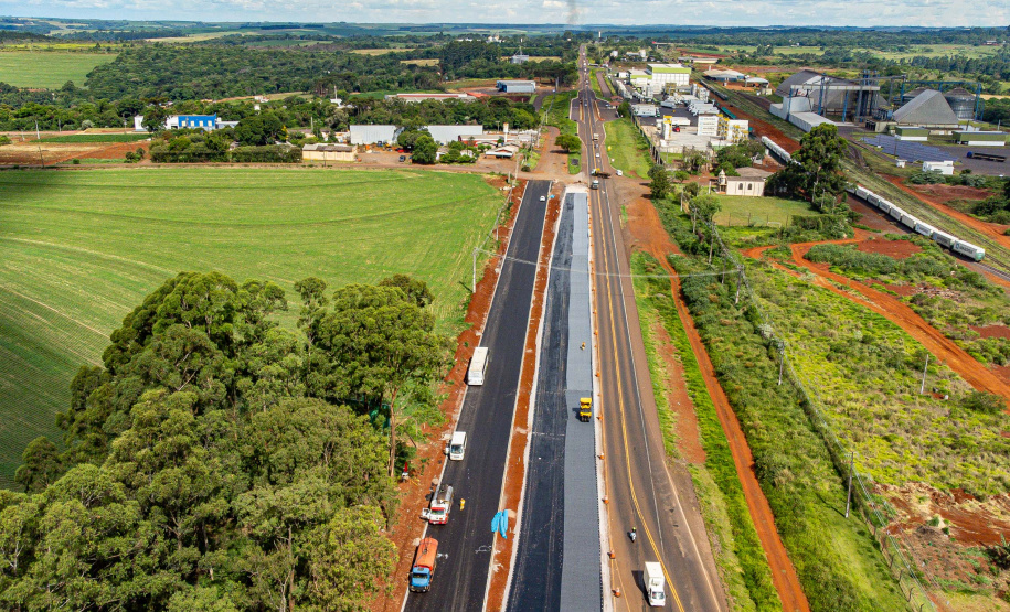 Cascavel, 29 de novembro de 2022 - Obras de duplicação da BR 277