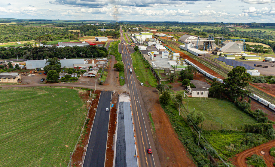 Cascavel, 29 de novembro de 2022 - Obras de duplicação da BR 277
