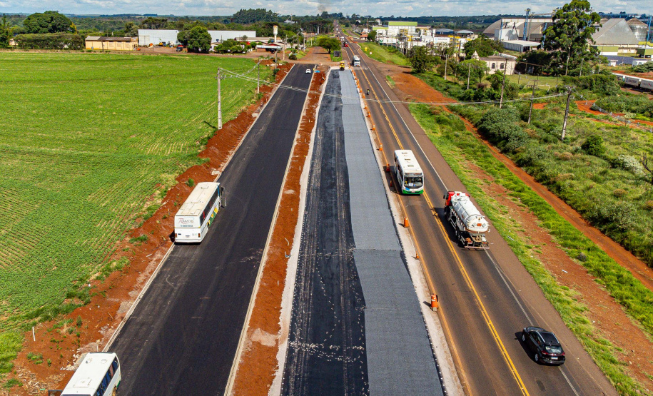 Cascavel, 29 de novembro de 2022 - Obras de duplicação da BR 277