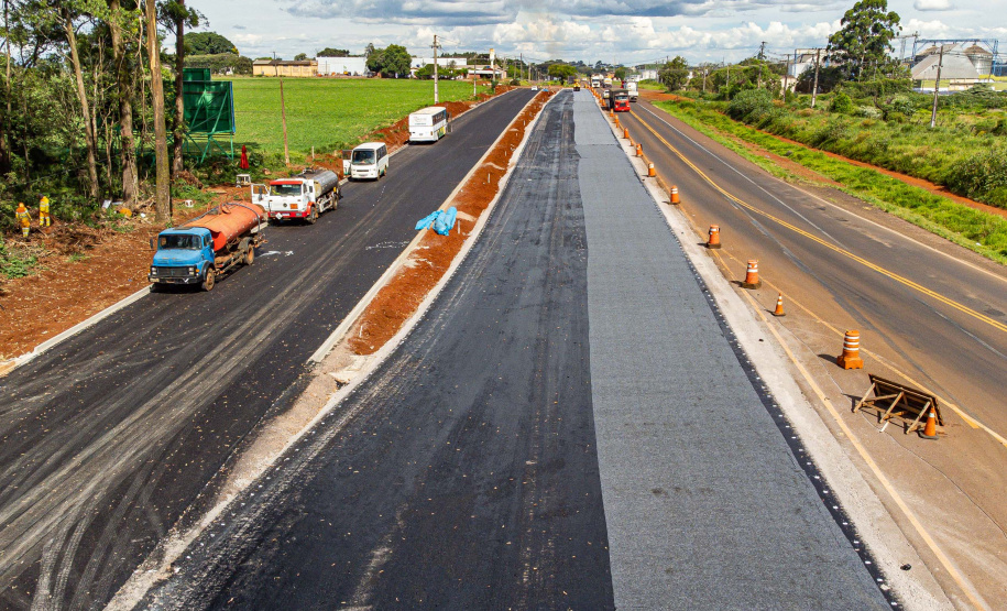 Cascavel, 29 de novembro de 2022 - Obras de duplicação da BR 277