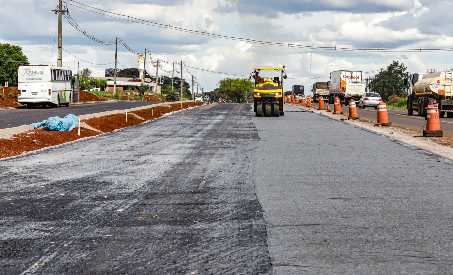 Cascavel, 29 de novembro de 2022 - Obras de duplicação da BR 277