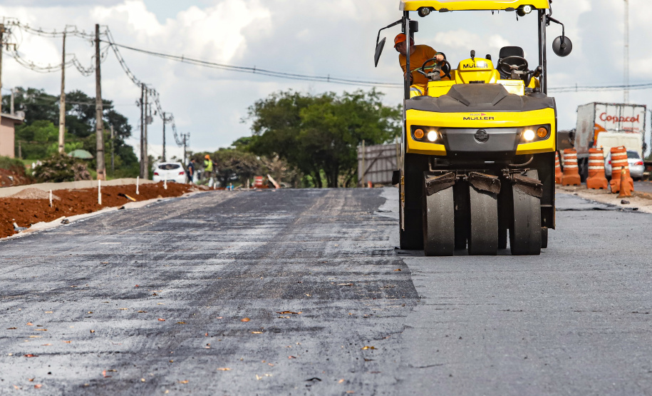 Cascavel, 29 de novembro de 2022 - Obras de duplicação da BR 277
