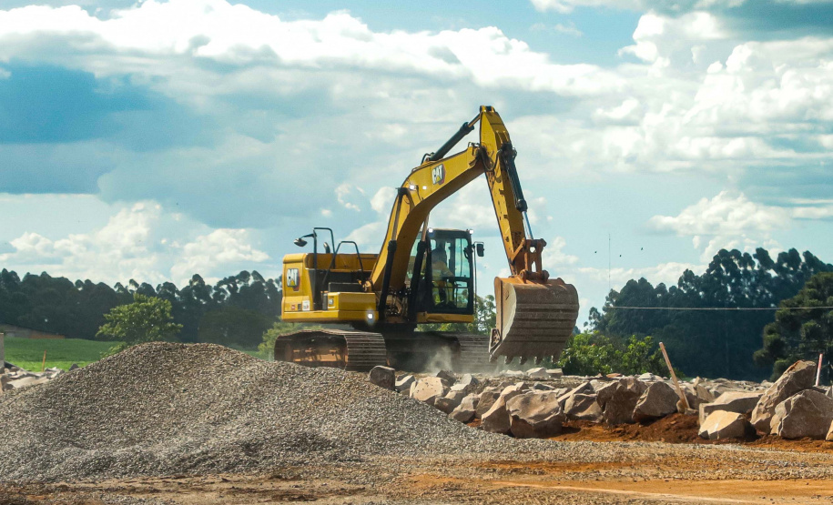 Cascavel, 29 de novembro de 2022 - Obras de duplicação da BR 277