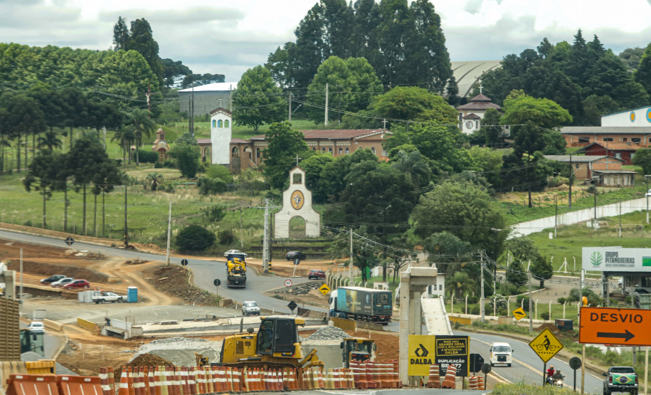 Guarapuava, 29 de novembro de 2022 - Obras de duplicação da BR 277. Foto: Roberto Dziura Jr./AEN
