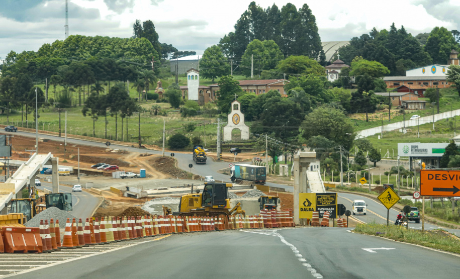 Guarapuava, 29 de novembro de 2022 - Obras de duplicação da BR 277. Foto: Roberto Dziura Jr./AEN