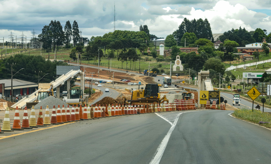 Guarapuava, 29 de novembro de 2022 - Obras de duplicação da BR 277. Foto: Roberto Dziura Jr./AEN