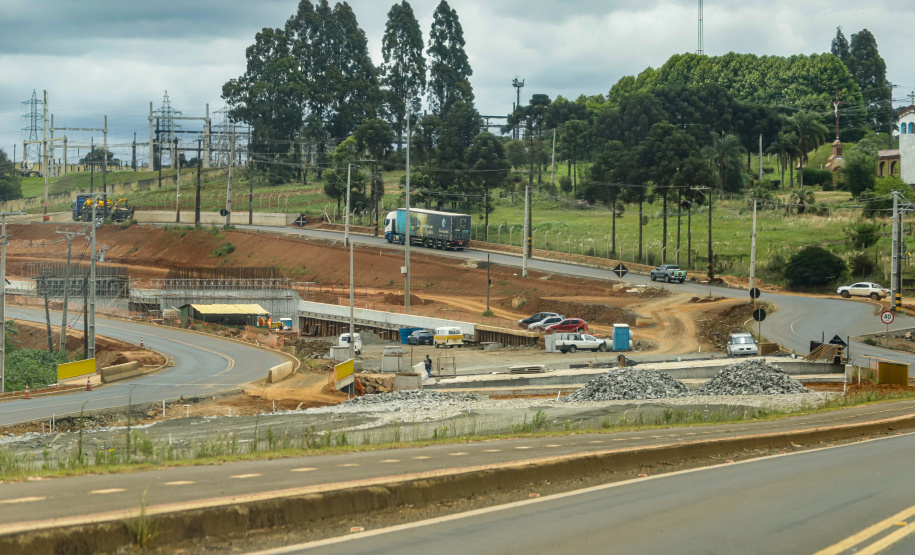 Guarapuava, 29 de novembro de 2022 - Obras de duplicação da BR 277. Foto: Roberto Dziura Jr./AEN