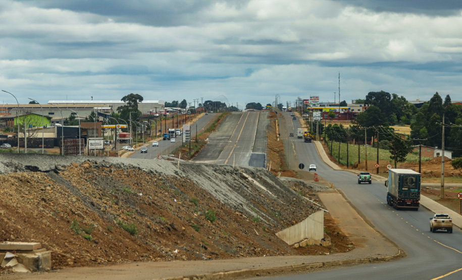 Guarapuava, 29 de novembro de 2022 - Obras de duplicação da BR 277. Foto: Roberto Dziura Jr./AEN