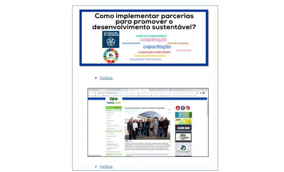 PARANACIDADE reafirma adesão ao Pacto Global das Nações Unidas