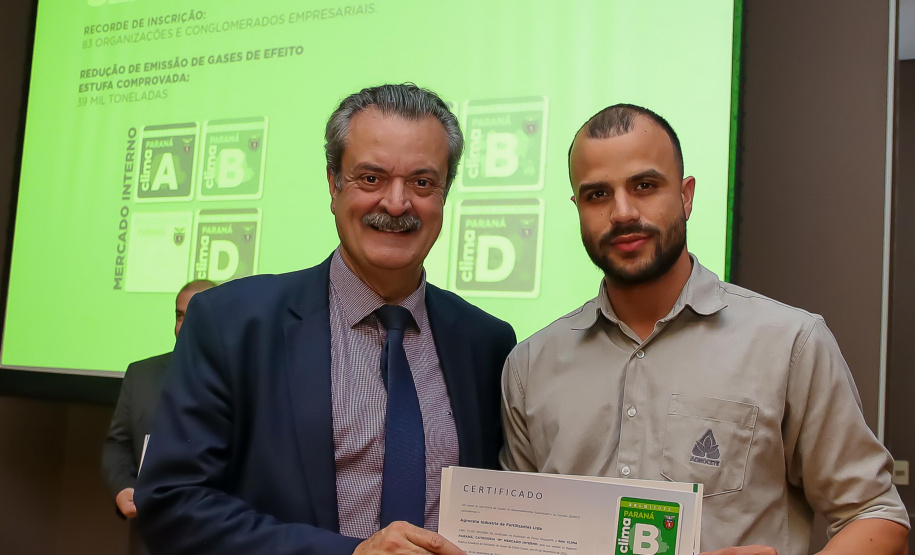 Selo Clima Paraná aponta redução de 39 mil toneladas de CO2 em 2021