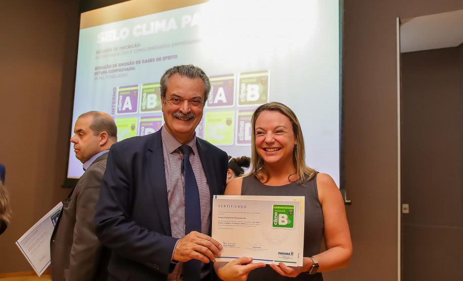 Selo Clima Paraná aponta redução de 39 mil toneladas de CO2 em 2021