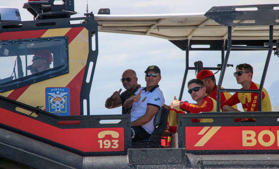 Secretário da Segurança acompanha ações do Verão Maior Paraná em Guaratuba e na Ilha do Mel