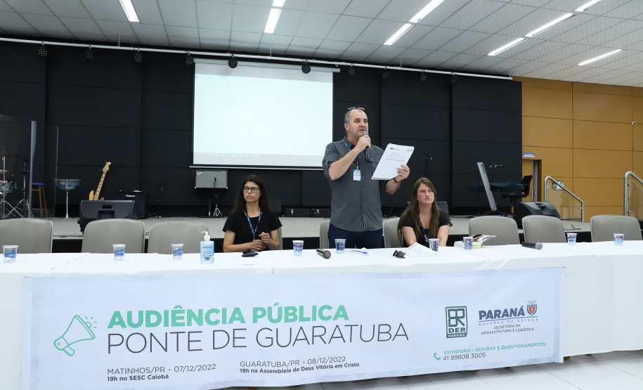 Segundo dia de audiência pública da Ponte de Guaratuba tem ampla participação popular