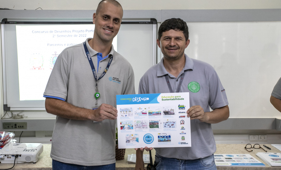 Alunos da rede estadual de ensino de Paranaguá e Antonina são premiados por desenhos e frases sobre o porto