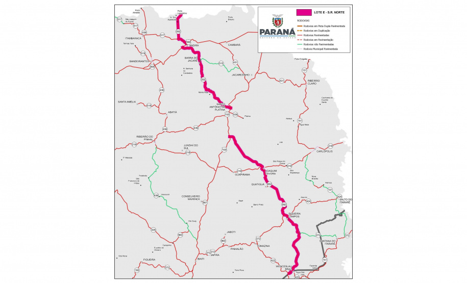 Licitação de reforma da PR-092 entre Wenceslau Braz e Andirá avança para etapa de habilitação
