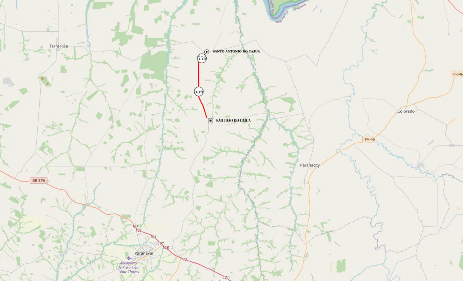 PR-556 São João do Caiuá - Santo Antônio do Caiuá