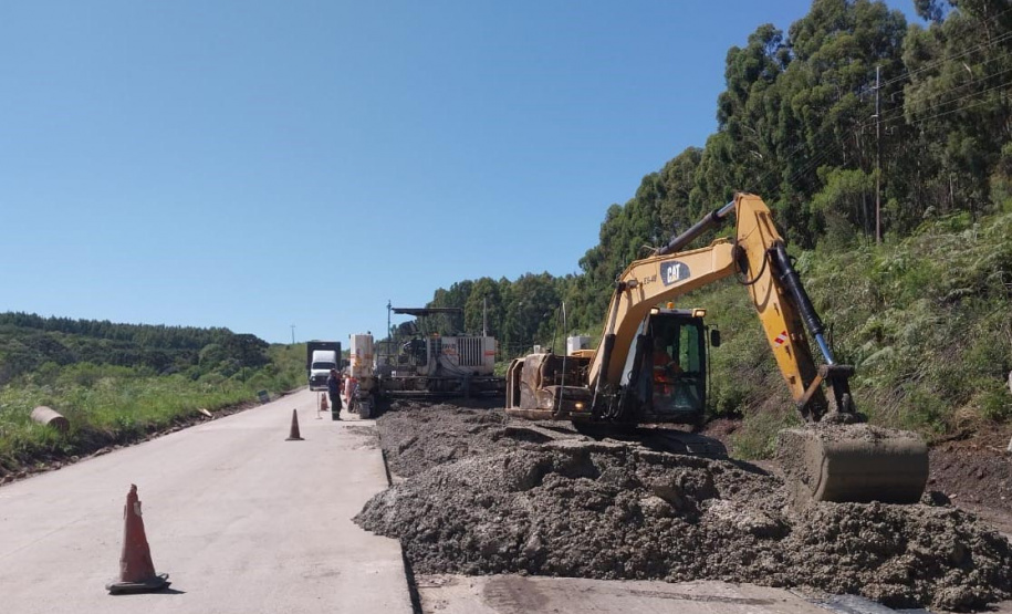 Com 90% da obra pronta, DER prevê concluir pavimento de concreto da PRC-280 ainda em 2022