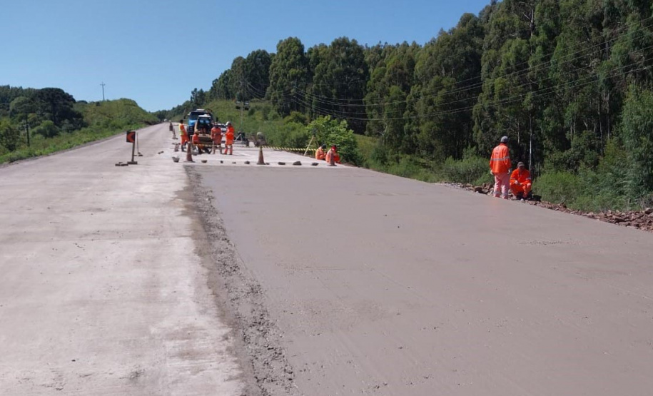 Com 90% da obra pronta, DER prevê concluir pavimento de concreto da PRC-280 ainda em 2022