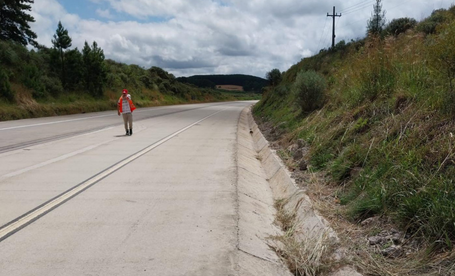 Com 90% da obra pronta, DER prevê concluir pavimento de concreto da PRC-280 ainda em 2022