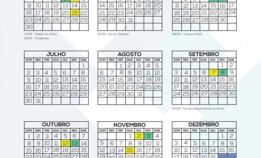 calendário