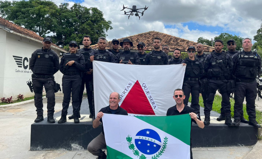 Policiais penais do Paraná participam de curso de drones em Minas Gerais