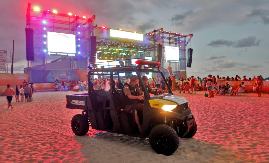 Segurança garante tranquilidade aos veranistas durante os shows do Verão Maior Paraná