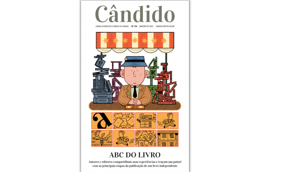 Jornal Cândido traz um painel com todas as etapas da produção de um livro independente