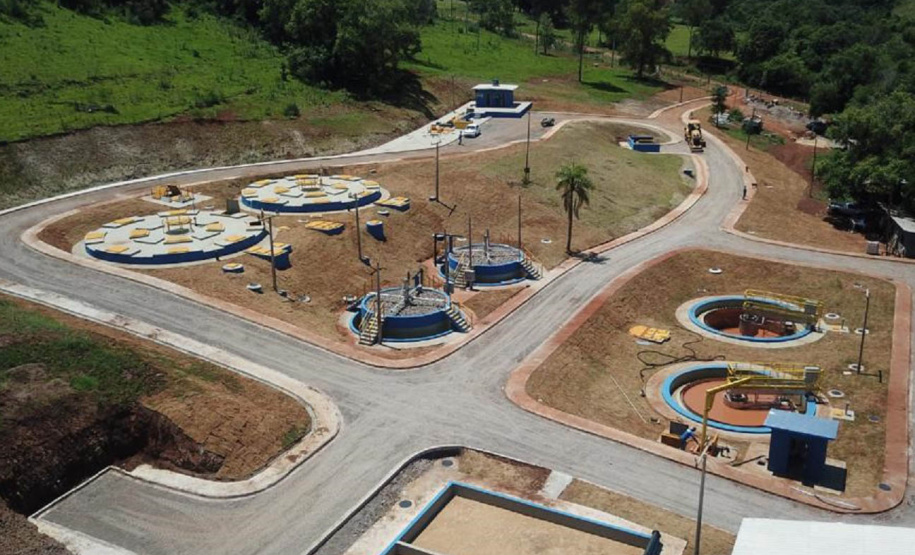 Estrutura implantada vai tratar 100% do esgoto coletado