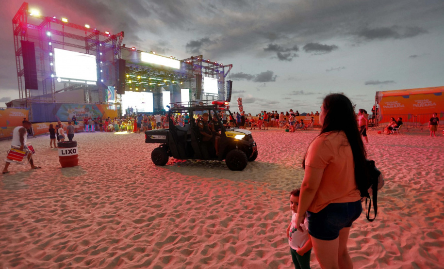 Segurança garante tranquilidade aos veranistas durante os shows do Verão Maior Paraná