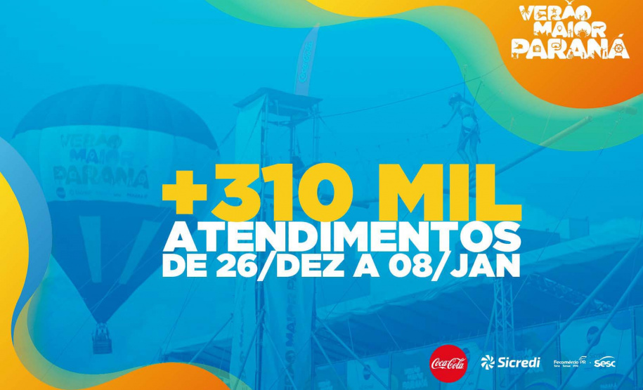 Atividades esportivas e de recreação viram hits no Verão Maior Paraná com mais de 310 mil atendimentos
