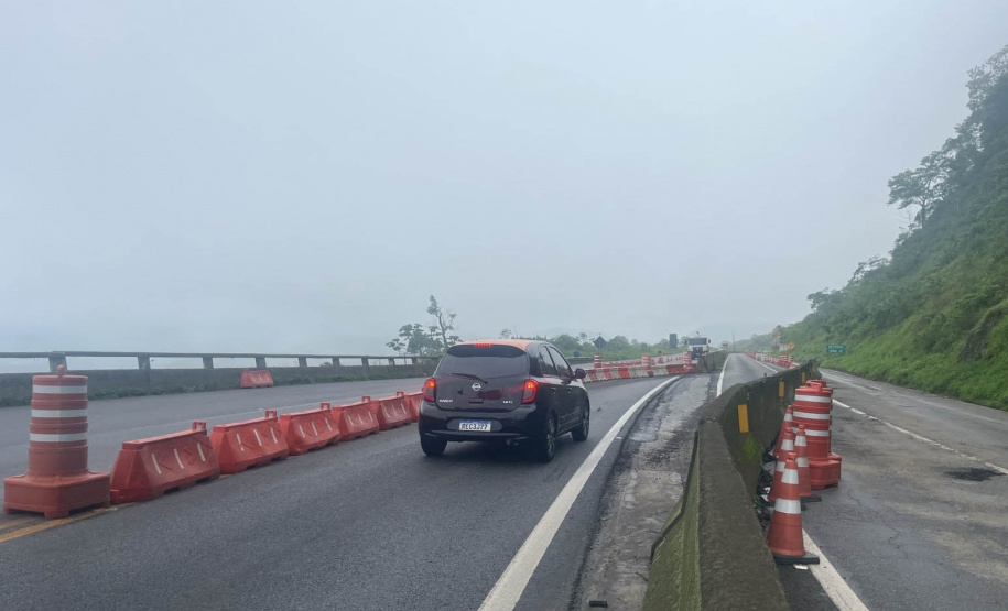 Sem interrupções, avançam obras emergenciais na BR-277