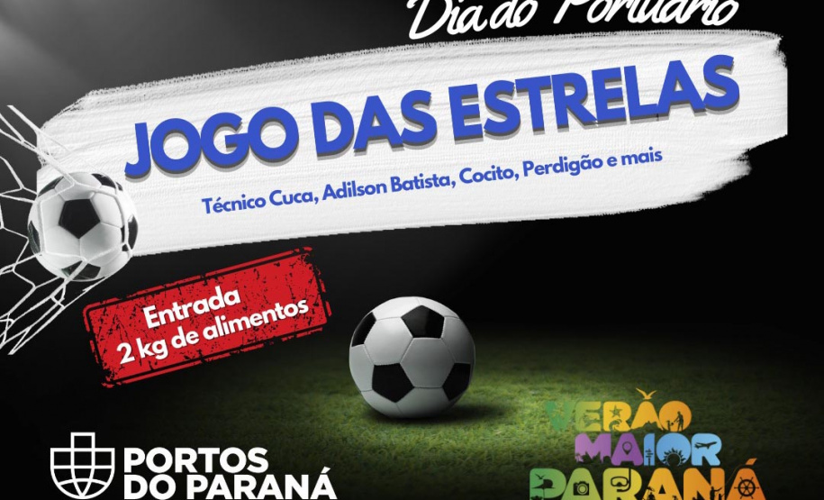 Partida beneficente no Dia do Portuário reúne ídolos em Paranaguá