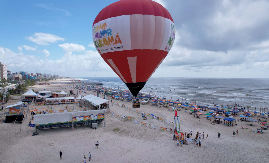 Beleza contemplada do alto: voo de balão estreia no Verão Maior Paraná