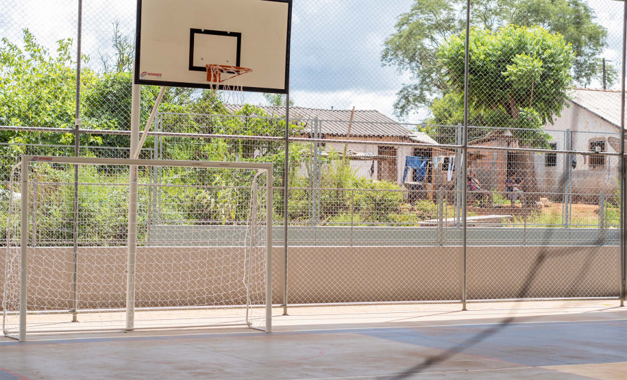 Colégio indígena de Manoel Ribas ganha quadra coberta e novo espaço de cozinha e refeitório
