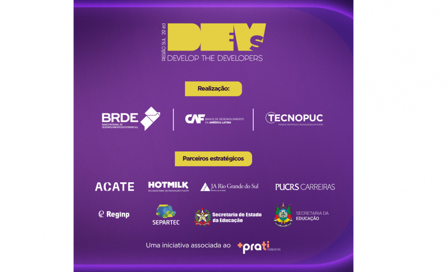 Programa de desenvolvedores para alunos da Rede Pública realizado pelo BRDE, transmite live sobre perfil no LinkedIn