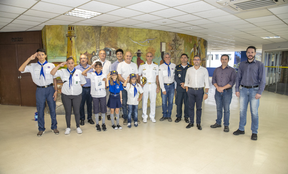 Portos do Paraná concede cessão de área para sede de grupo de escoteiros do mar de Antonina