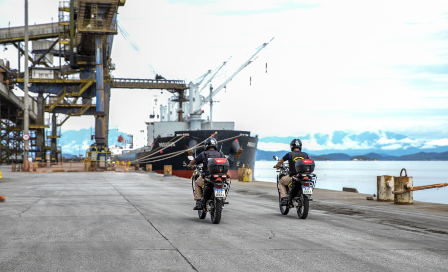 Com maior mobilidade, novas motos reforçam segurança nos portos do Paraná