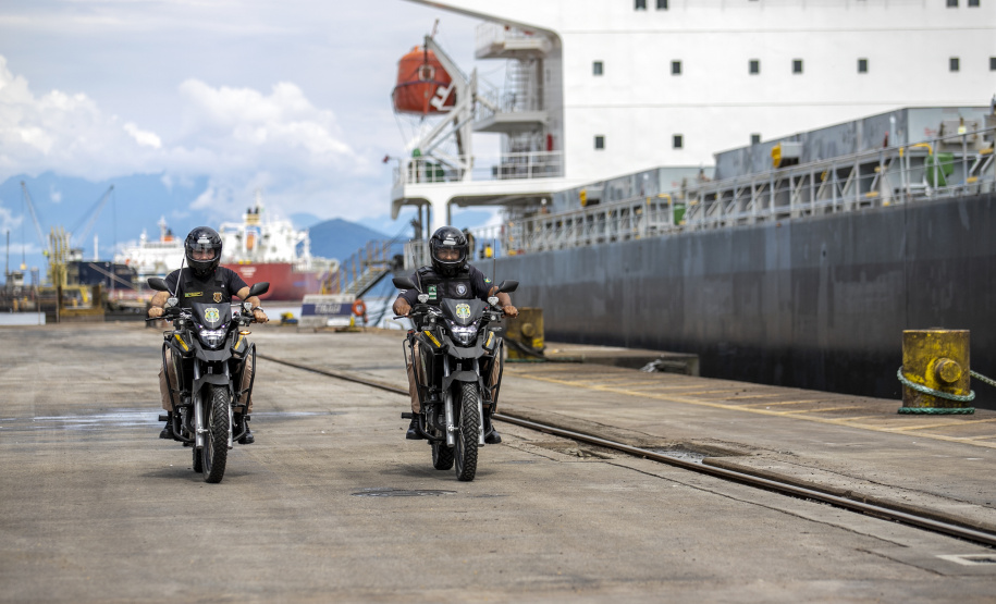 Com maior mobilidade, novas motos reforçam segurança nos portos do Paraná
