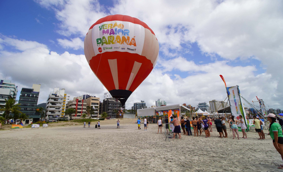 Beleza contemplada do alto: voo de balão estreia no Verão Maior Paraná