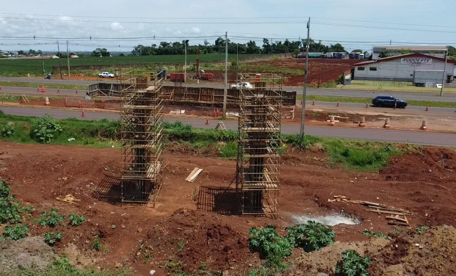 Viaduto da BR-277 ganha forma na nova Perimetral Leste em Foz do Iguaçu [DM]