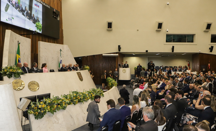 Posse do governador Carlos Massa Ratinho Junior e do vice-governador Darci Piana