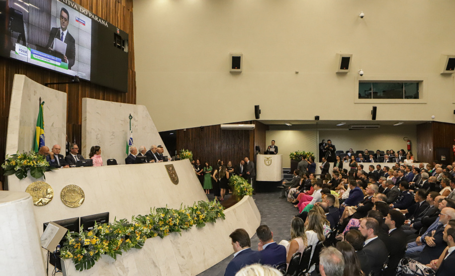 Posse do governador Carlos Massa Ratinho Junior e do vice-governador Darci Piana