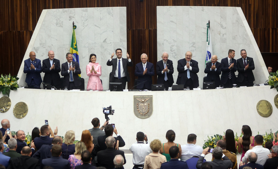 Posse do governador Carlos Massa Ratinho Junior e do vice-governador Darci Piana.