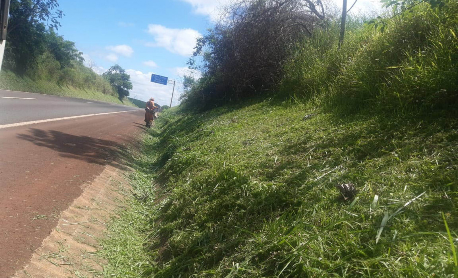 Rodovia entre Maringá e Peabiru recebe obras de conservação no pavimento e pintura